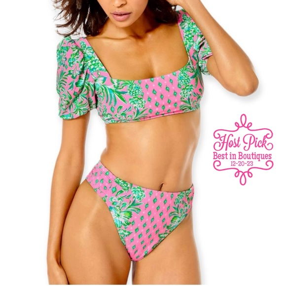 Lilly Pulitzer Other - LILLY PULITZER Bikini Pink Shandy Oh Diamond Girl Engineered Two Piece Swimsuit